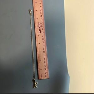 Tiffany & co “k” pendant necklace